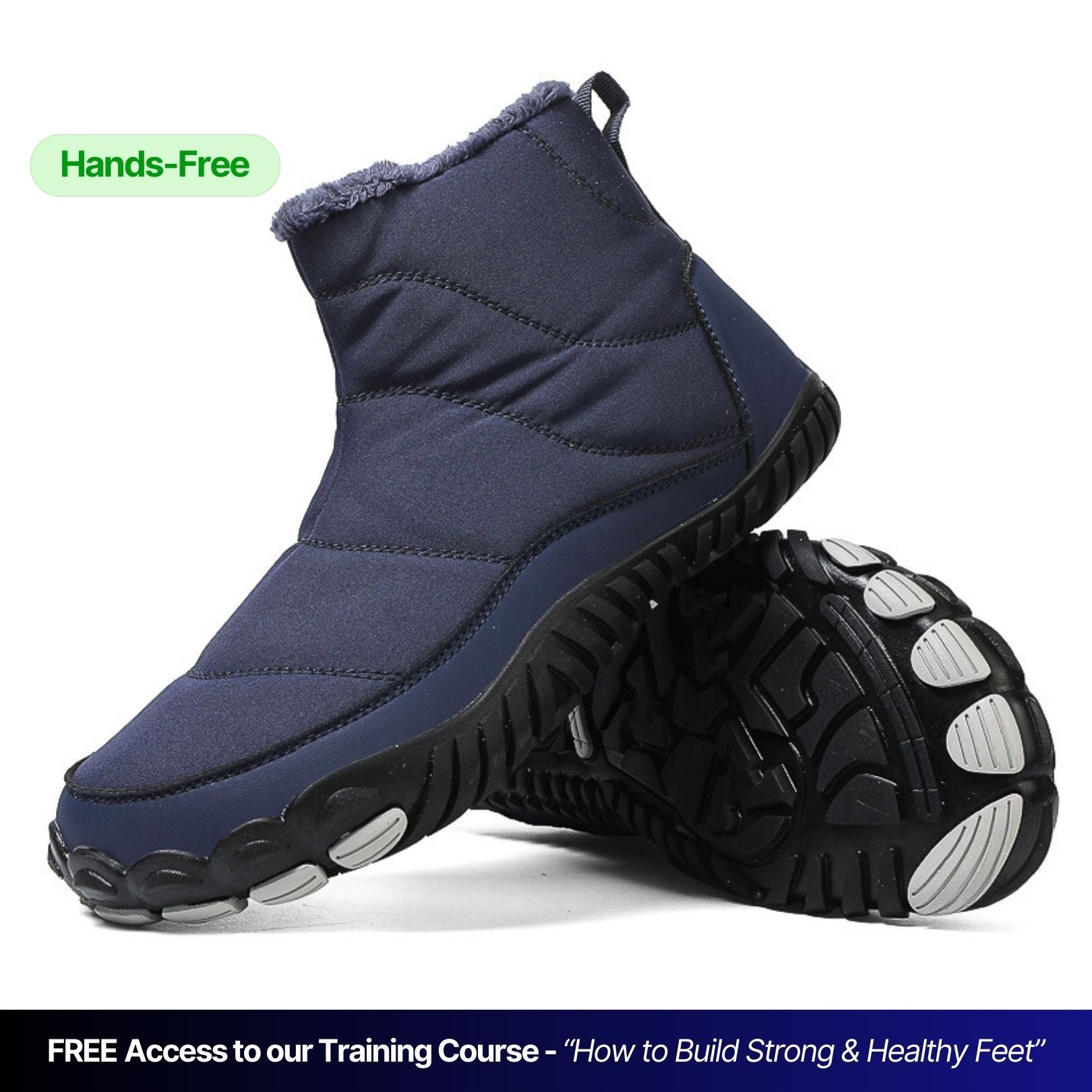 [NEW] Snowy | Hands-Free Barefoot Boots