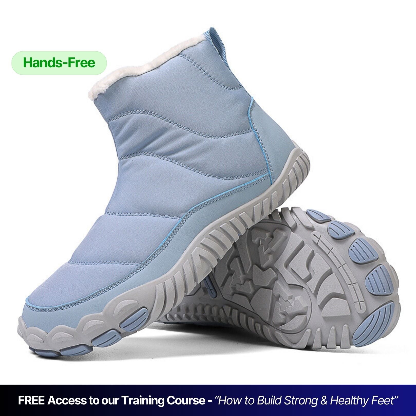 [NEW] Snowy | Hands-Free Barefoot Boots