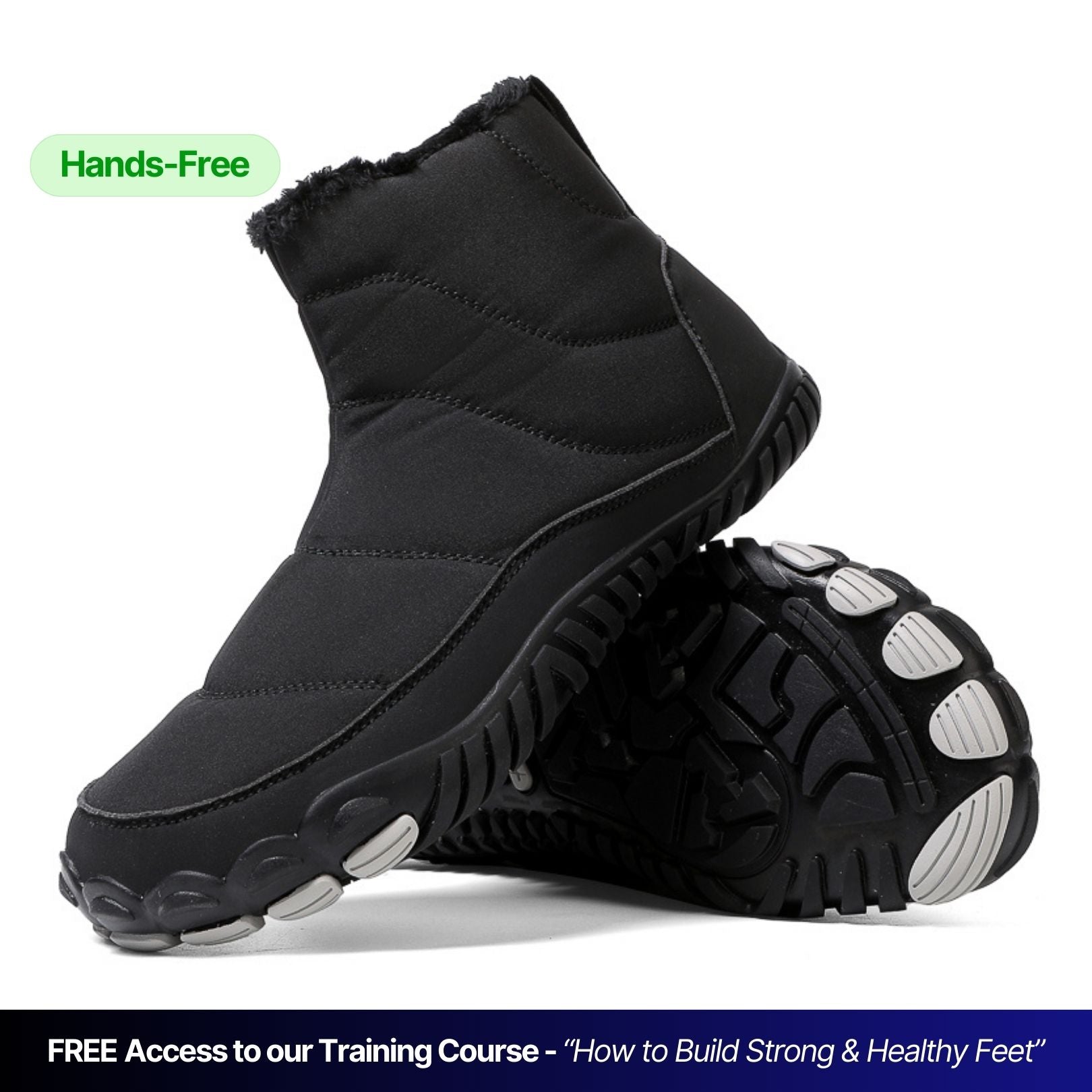 [NEW] Snowy | Hands-Free Barefoot Boots