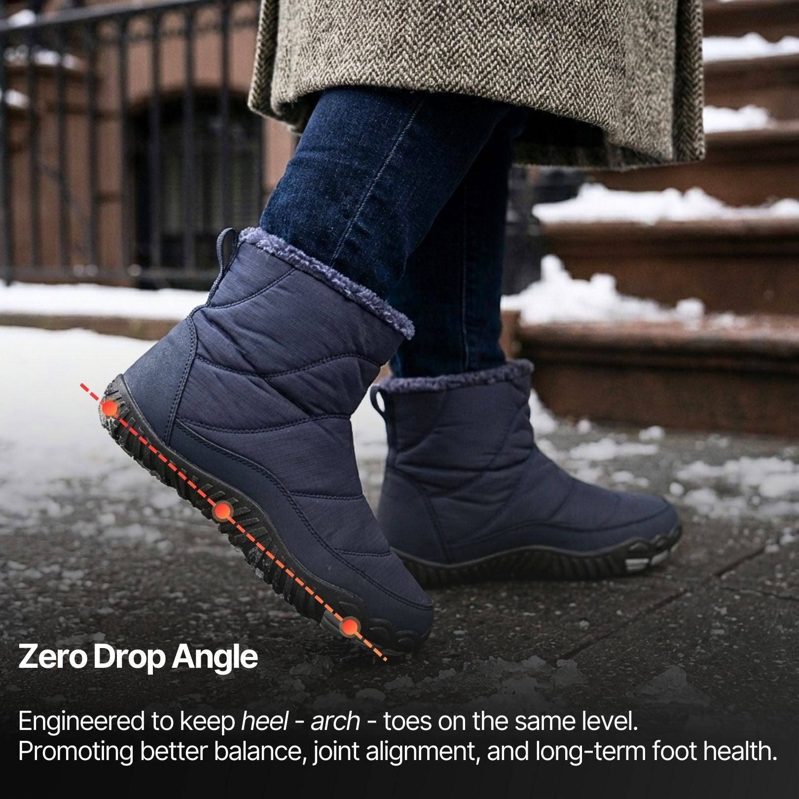 [NEW] Snowy | Hands-Free Barefoot Boots