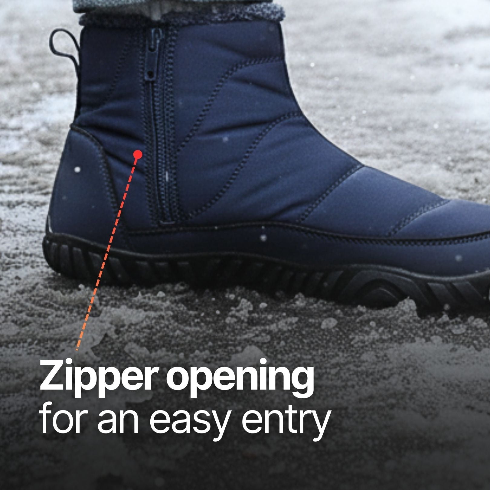 [NEW] Snowy | Hands-Free Barefoot Boots